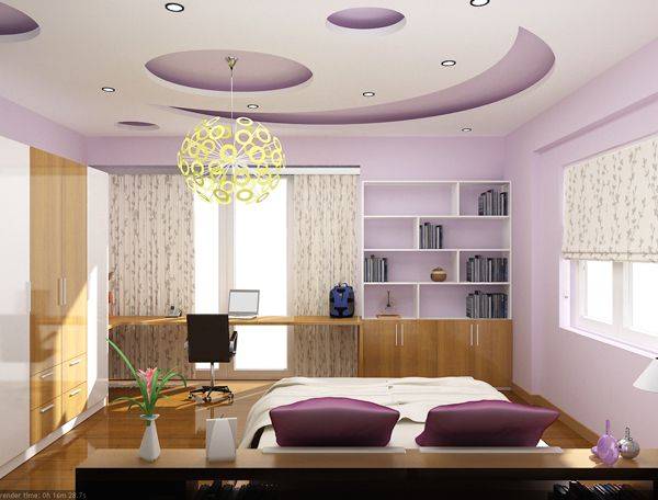 mẫu trần thạch cao đẹp cho phòng ngủ